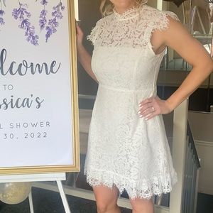 White lace dress